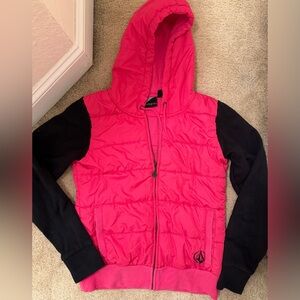 Hot pink puffer jacket - Volcom